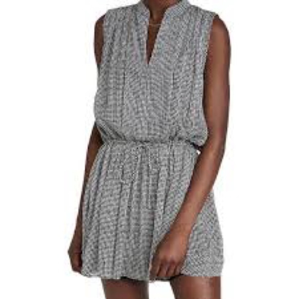 Rag & Bone Black and White Checkered Mini Dress